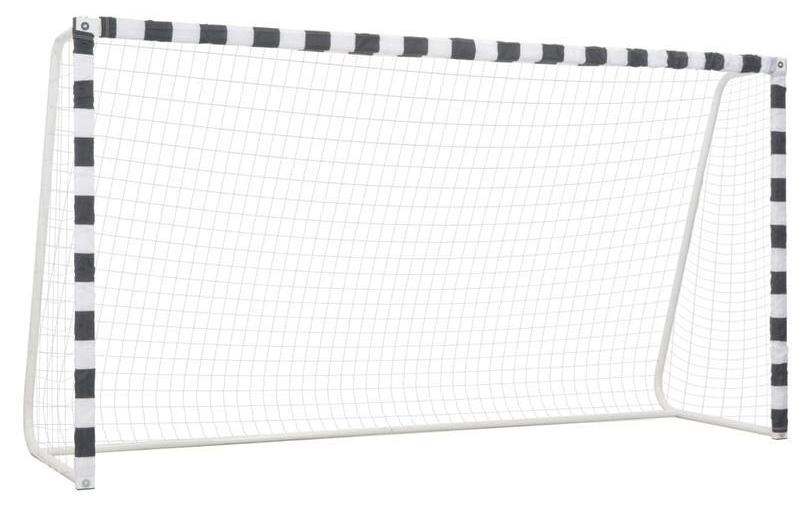 Fußballtor - Tornetz - Trainingsziel - Metall - 300 x 160 x 90 cm - Schwarz-weiß