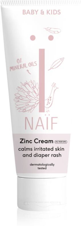 Naif Baby & Kids Zinc Cream creme gegen das Wundsein für Kinder ab der Geburt ohne Parfümierung 75 ml