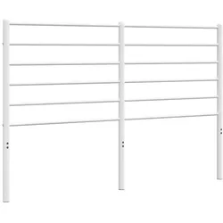 vidaXL Kopfteil Metall Weiß 135 cm