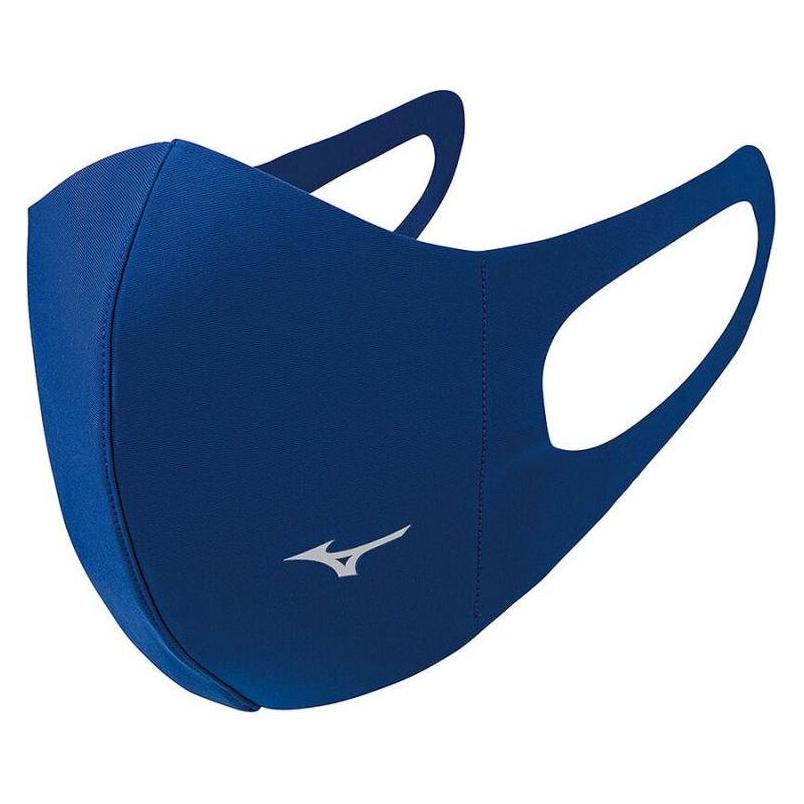 Mizuno Face Cover Sportmaske blau s. S (J2GW055M27) (Keine offizielle Schutzklasse) (J2GW055M27)