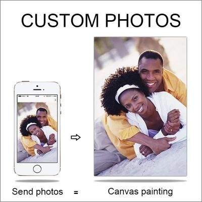 Uplift Treasures Custom Photo Canvas Print With Frame a 50x50cm(no Frame)