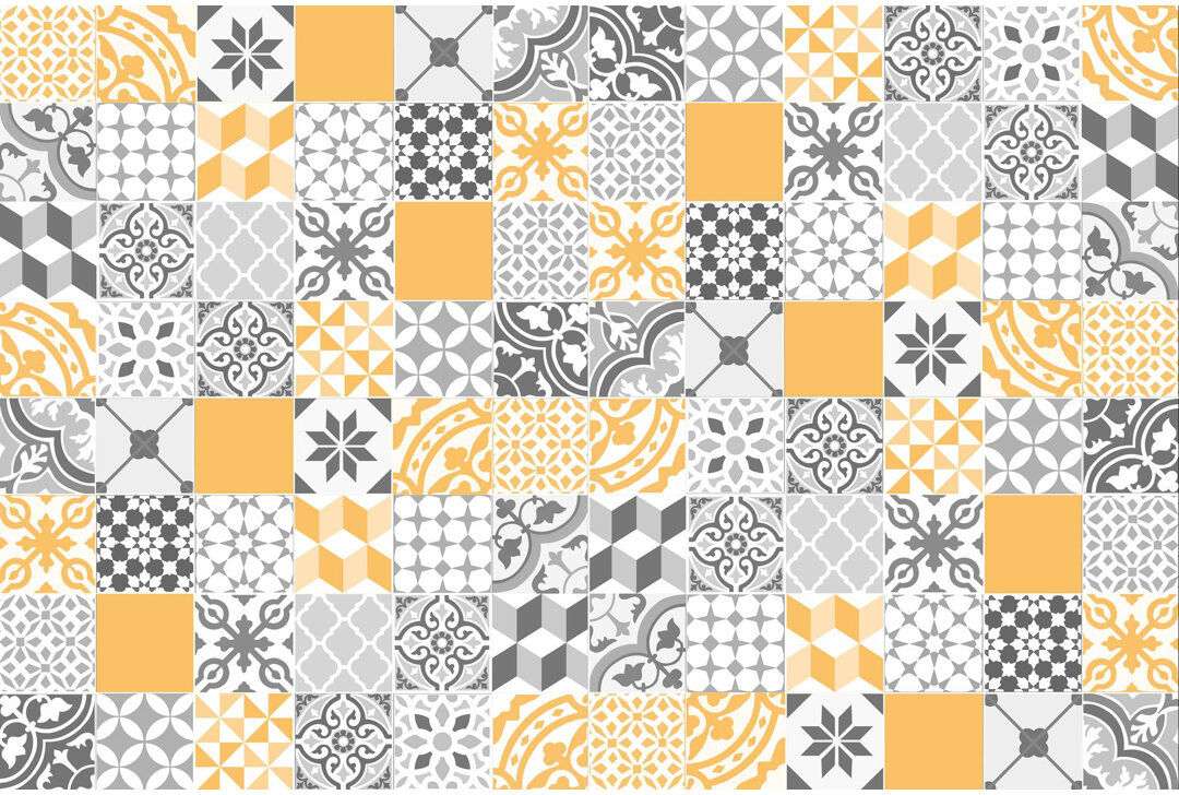 Latitude Vive Migina Kitchen Mat Yellow Runner 80 x 300cm