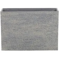 BLUMENTOPF grau rechteckig 29/70/50 cm Edessa