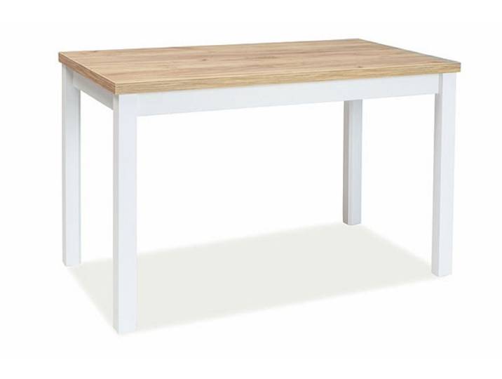 Feldmann-Wohnen Esstisch Adam (1-St), 100x60x75cm Golf Craft Oak / weiß