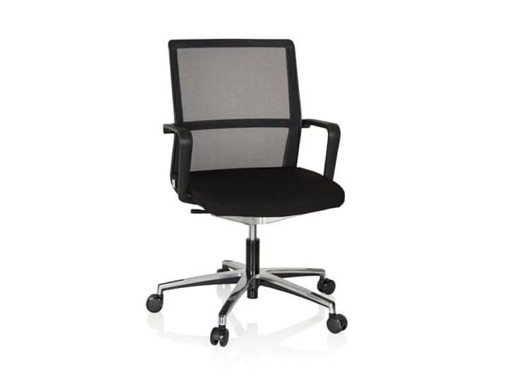 hjh OFFICE 608904 Bürostuhl Move-TEC NET 3D Stoff/Netz Schwarz Drehstuhl für dynamisches & gesundes Sitzen