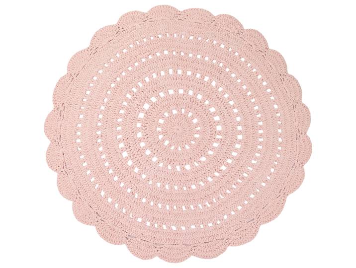 Kinderteppich gehäkelt - Farbe: pink - Material: Baumwolle - 1340