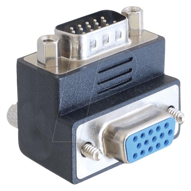 Delock Adapter VGA Buchse auf VGA Stecker 90ø (VGA, VGA) (65289)