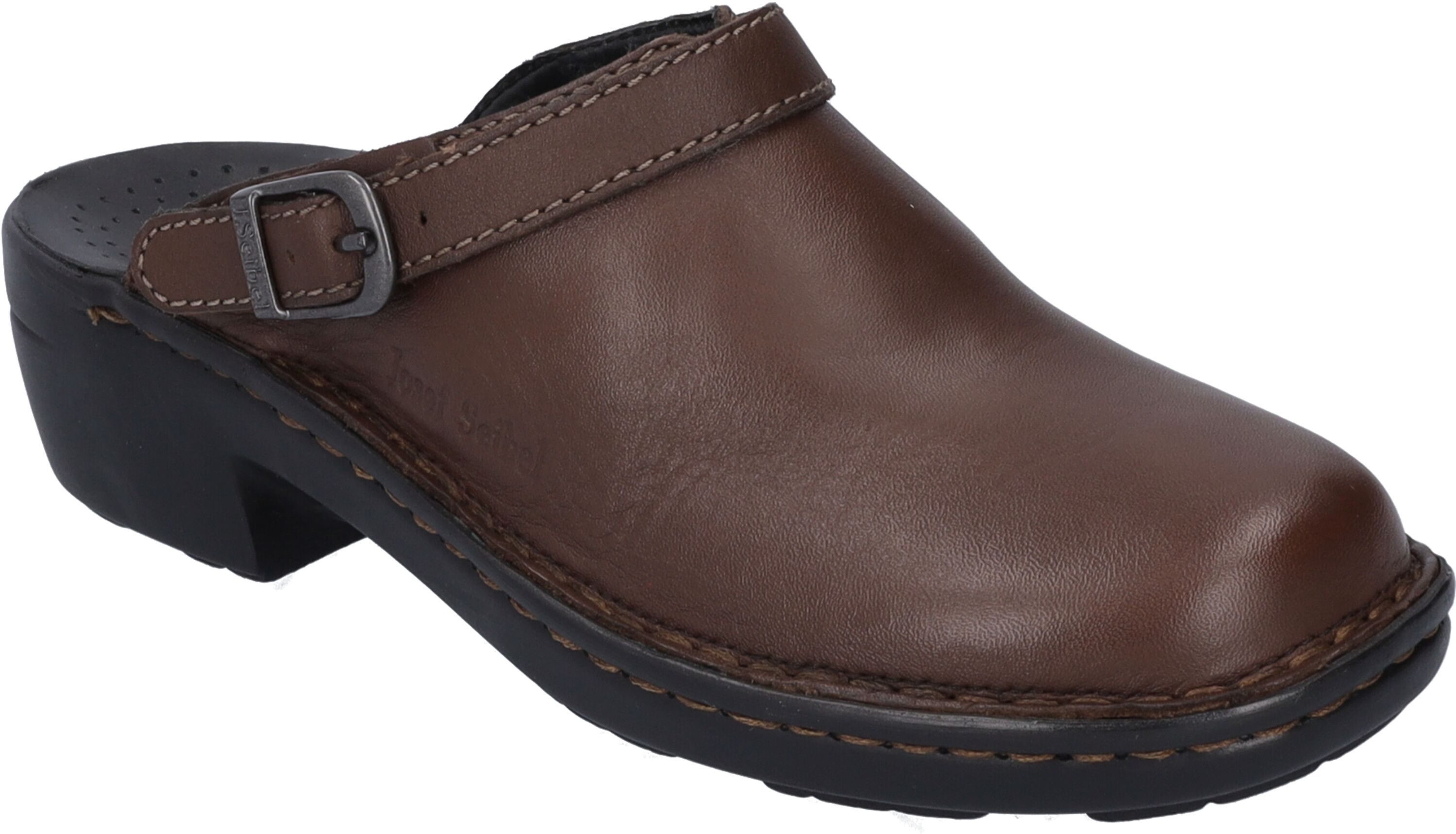 Clog JOSEF SEIBEL "Betsy, brandy", Damen, Gr. 42, braun (brandy), Obermaterial: 100% Rindsleder Leather cow., Schuhe Clog