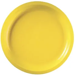 MONOUSO - Wiederverwendbare Robuste Teller Rund Gelb "Round" Ø29cm (25 Stück)