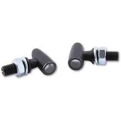 HIGHSIDER pro Proton One LED Blinker/Positionslicht Schwarz/Getönt 2in1, E-Geprüft (Paar)