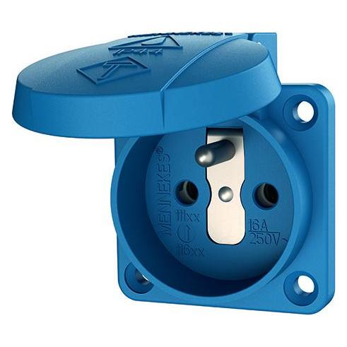 Mennekes MEN 11131 16A2P+E 230V SCHUKO-Anbau-Steckdose blau (11131)