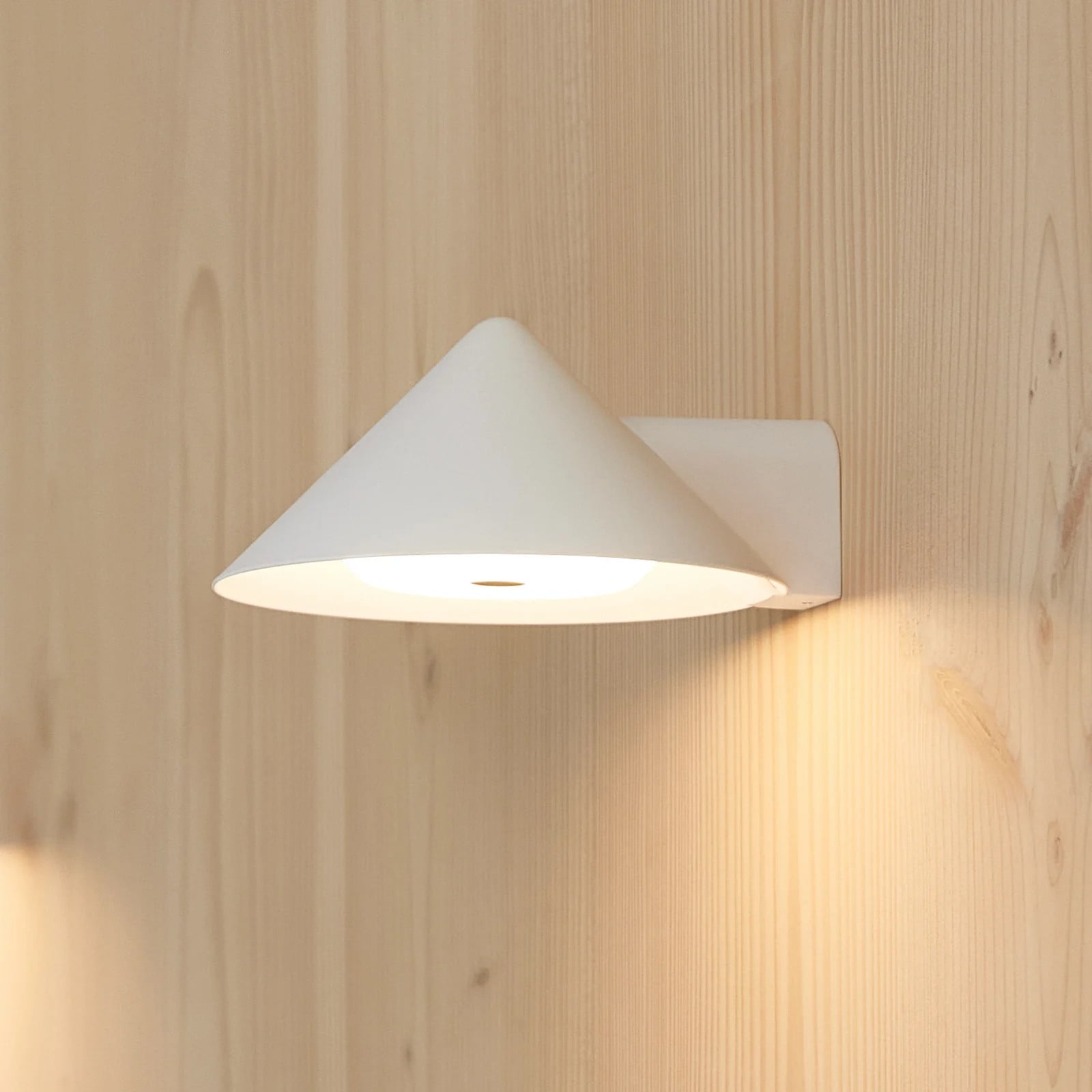 Frandsen Grasp LED wandlamp op oplaadbare batterij - Wit - Roestvrij staal