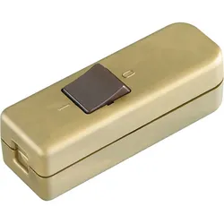 BACHMANN Schnur-Zwischenschalter gold/braun 924.050