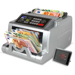 BEITZ BS-5300 Geldzählmaschine für Scheine | Banknotenzähler & Wertzähler | Offline & Anonym | Professionell für Einzelhandel, Büro & Gewerbe