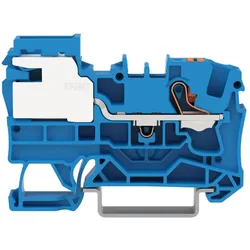 Wago 2206-7114 1-Leiter-N-Trennklemme,6 mm2,Push-in CAGE CLAMP®,blau 22067114  - 50 Stück