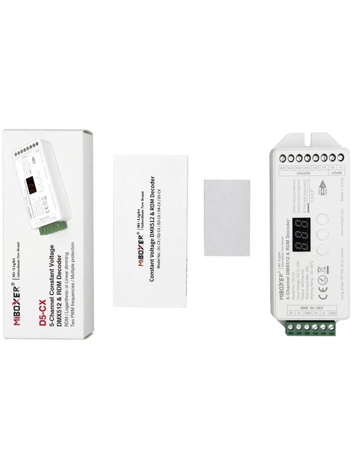 Miboxer LED Controller - DC12/24V - DMX512 (D5-CX)