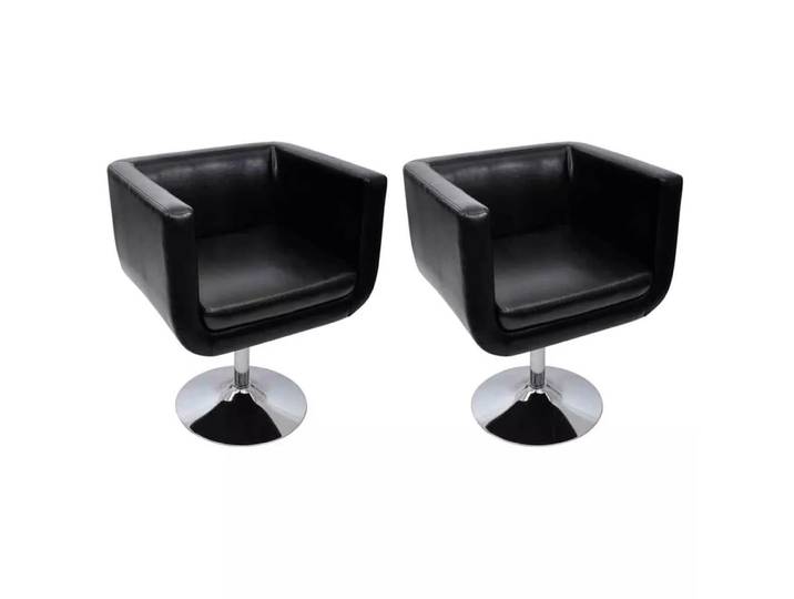VidaXL - Barhocker kunstleder, One Size, Schwarz