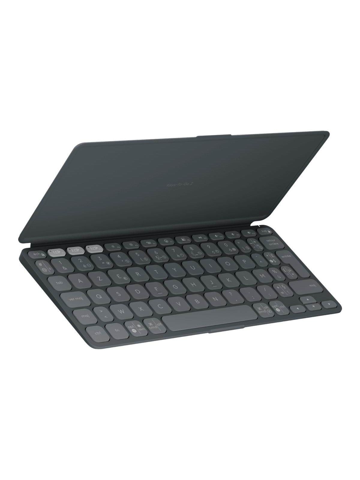 Logitech Keys-To-Go 2 - Tastatur - Französisch - Grau