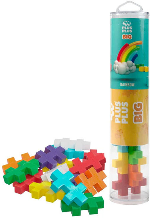 Tube BIG Arc-en-Ciel 15 pcs - Plus Plus