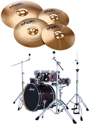 "Ludwig Evolution Bundle 20"" Caram. S. Caramel Sparkle"