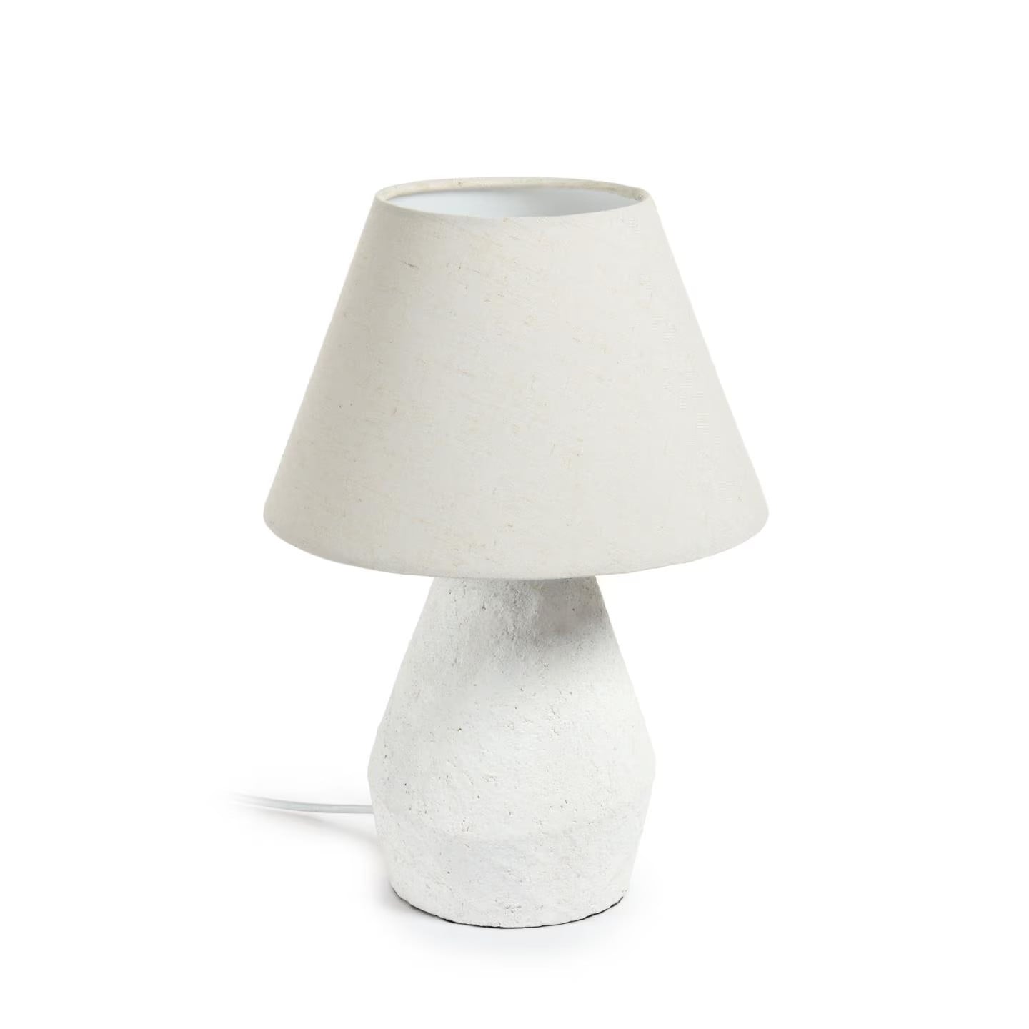 Kave Home Tafellamp Noara Magnesium Wit LED