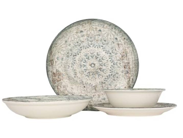 Rinart Geschirrset (Medium) - Fade - 24 teilig - 6 Personen - Porzellan
