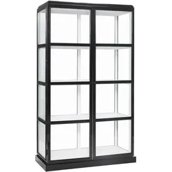 Hübsch, Vitrine + Buffetschrank, Display cabinet, black/white (50 x 110 x 187 cm)