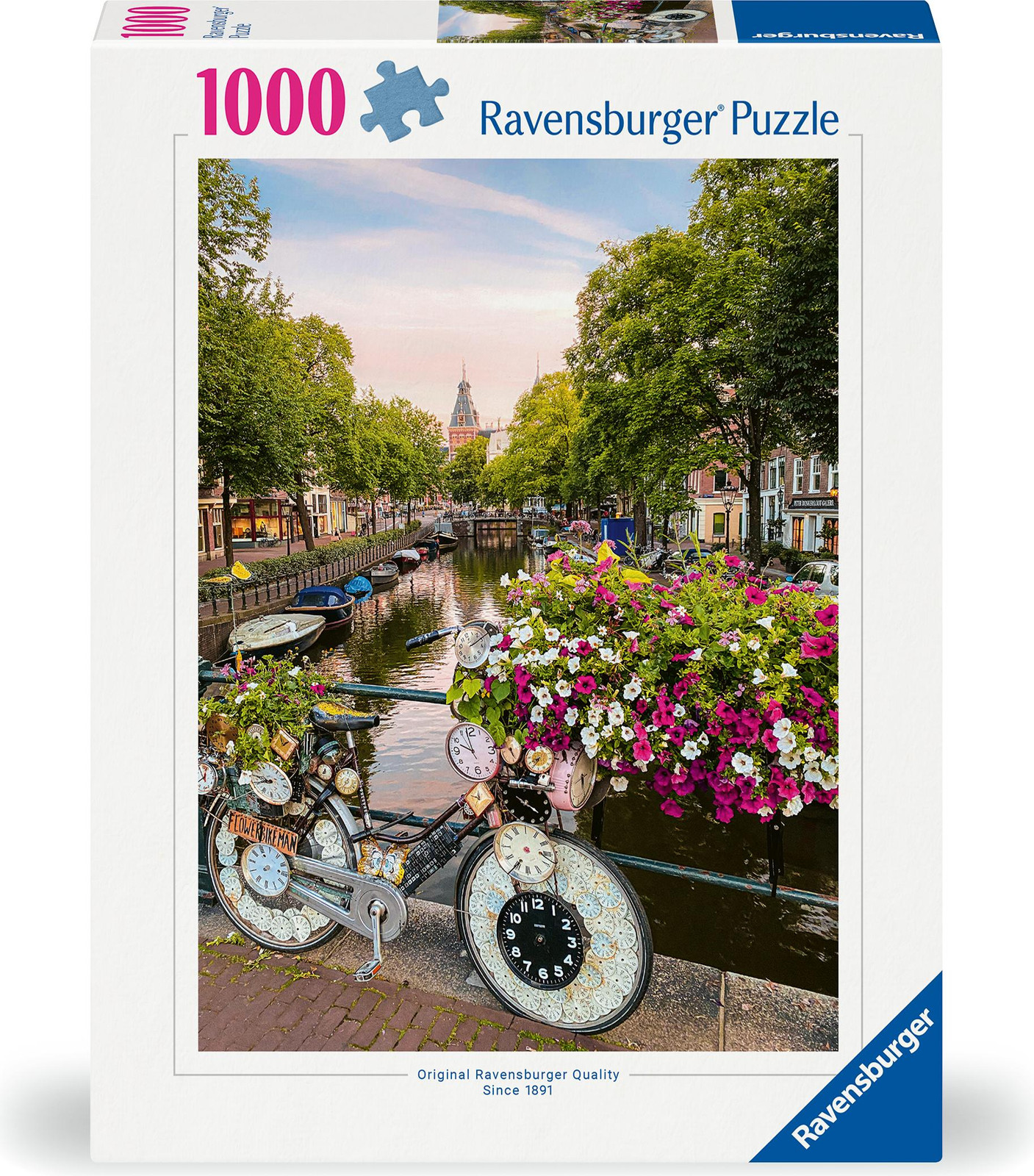 Ravensburger Puzzel Fiets en bloemen in Amsterdam