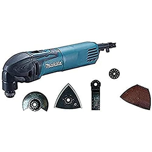 Makita TM3000CX6 multifunctionele schuurmachine met accessoires, 320 W