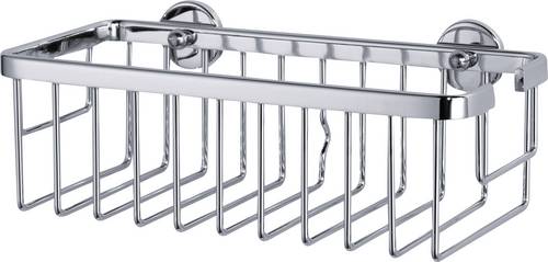 Tesa 40201-00000-00 ALUXX Duschkorb Klebstoff Chrom (glänzend)