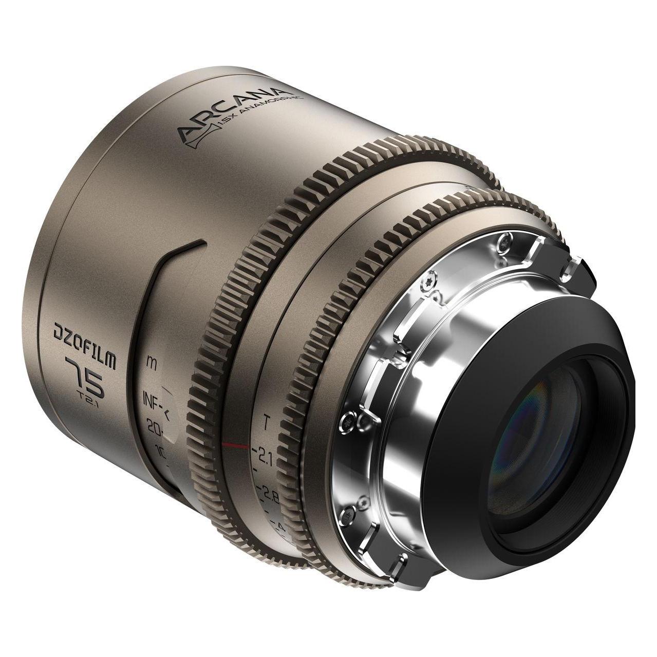 Dzofilm Arcana Prime 75mm T2.1 Full-frame 1.5X Hybrid Anamorphic Prime Lens (PL mount,meter) Metric (PL, Vollformat) (DZO-AR75PLM)