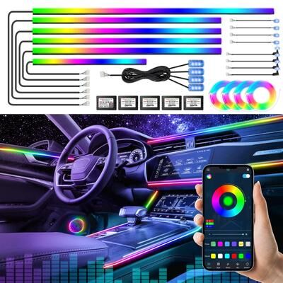 Uplifted Finds 22 in 1 Symphony RGB Interior Ambient Lighting System symphony 110cm