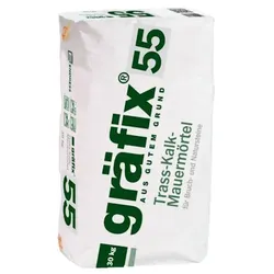 gräfix 55 Trass-Kalk-Mauermörtel - 30 kg Sack