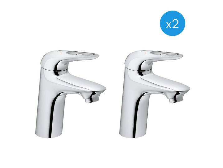 Eurostyle - Lot de 2 mitigeurs monocommande 1/2 lavabo Taille S (32468003-DUO)