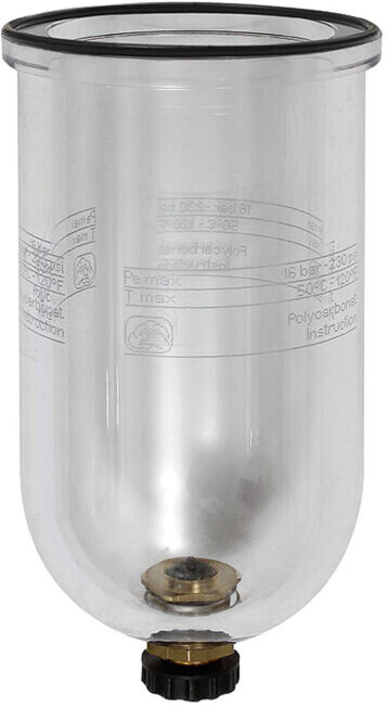 Riegler Récipient en polycarbonate pour régulateur de filtre et filtre « Standard » (650/2-HA)