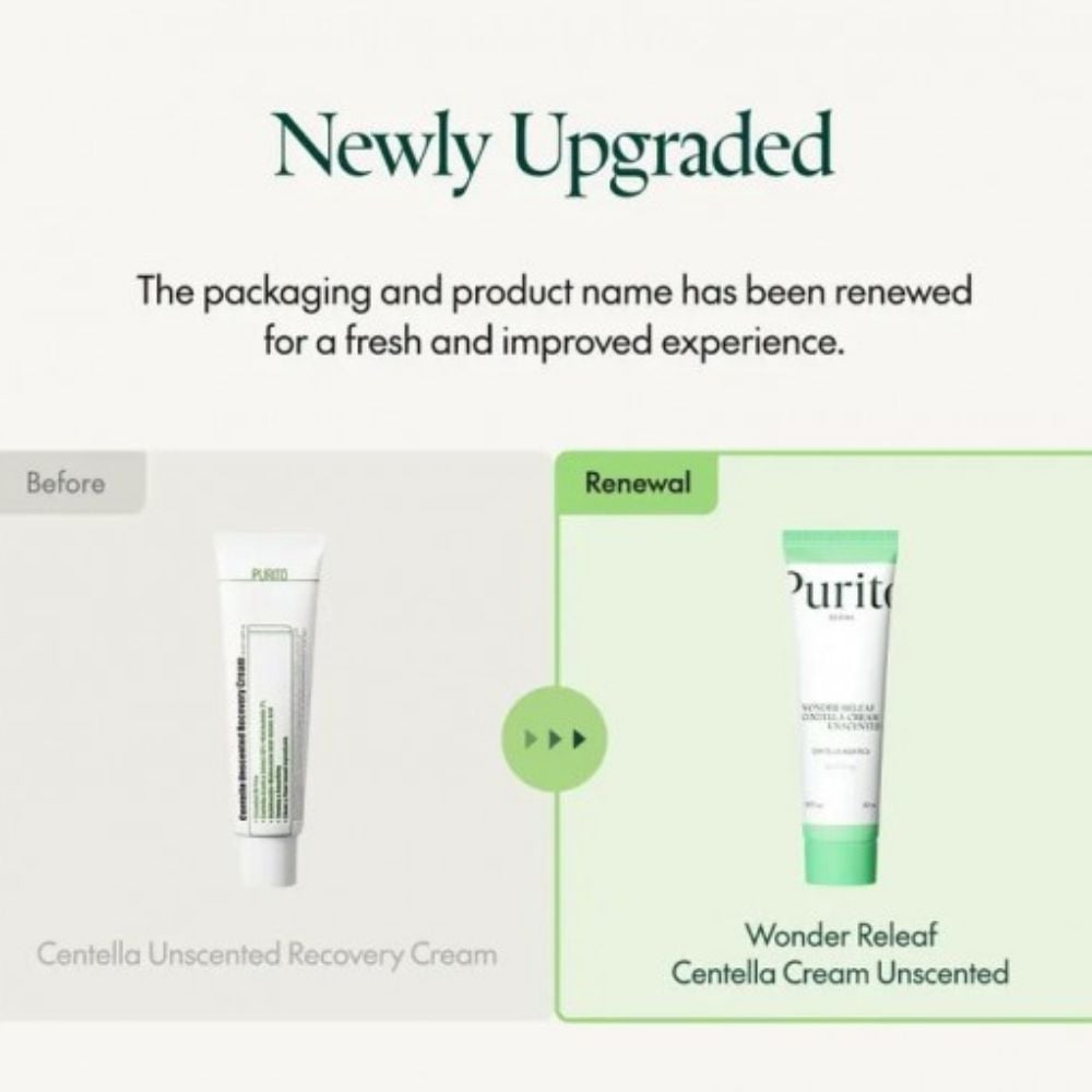 Purito Wonder Relief Centella Cream Unscented Soothing 50mL