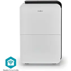 Nedis SmartLife Luftentfeuchter Wi-Fi 30 l/Tag Entfeuchtung / Kontinuierlich / Trockene wäsch, Luftentfeuchter, Weiss