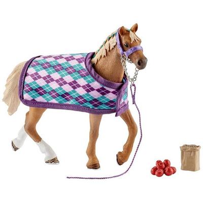 schleich® 42360 Englisches Vollblut mit Decke, Pferd