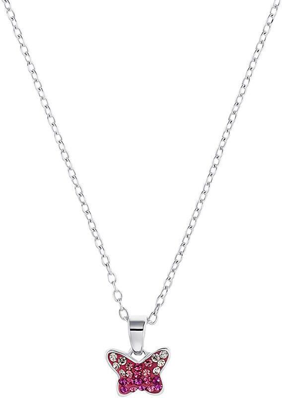 Prinzessin Lillifee Schmetterling Mädchenkette aus 925er Silber, Zirkonia silber