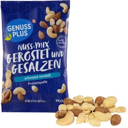 GENUSS PLUS Nuss-Mix geröstet & gesalzen 150,0 g