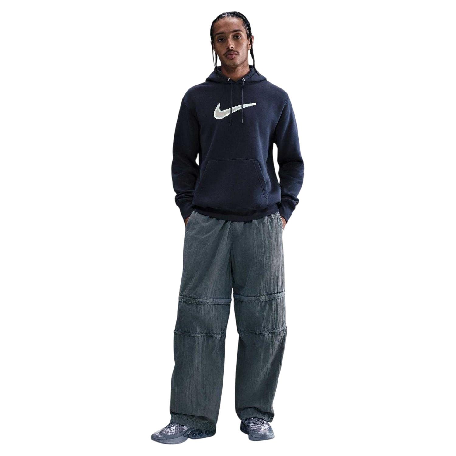 Nike - "Club" Kapuzenpullover für Herren, Fleece (Schwarz)