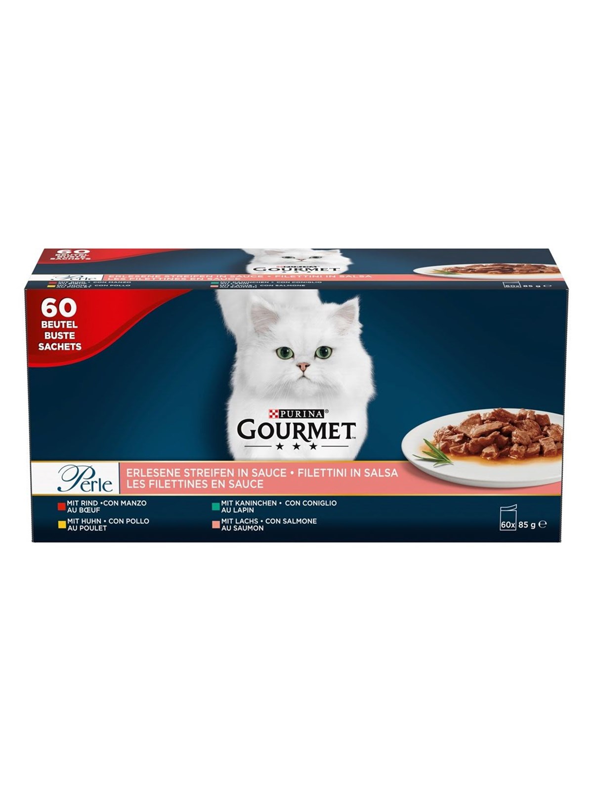 PURINA NESTLE Gourmet Perle Mix - Nasskatzenfutter - 60x85 g