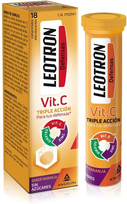 Leotron VITAMINA C 18 Tabs Naranja