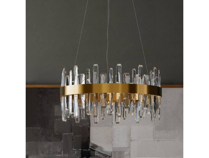 By Rydéns Pendelleuchte Triumph, Messing, luxuriöses Design LE
