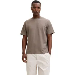 Jack & Jones Herren Rundhals T-Shirt JJEAUSTIN - Relaxed Fit - 12278952 Falcon - L