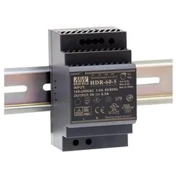MeanWell, Spannungswandler, INDUSTRIE-NETZTEIL - 1 AUSGANG - HUTSCHIENENMONTAGE - 60 W - 24 V - 2.5 A