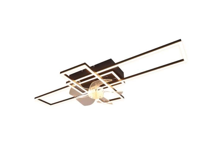 Ventilateur de plafond led en fer 94x42x15,5 cm noir 41w