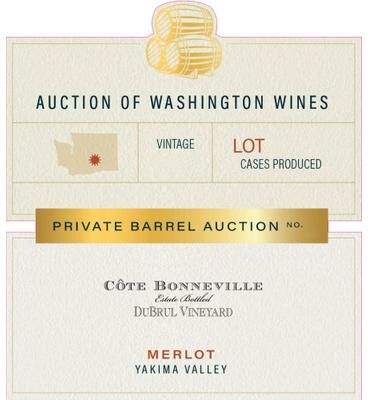 """Cote Bonneville""" """Cote Bonneville Du Brul Vineyard Red (Washington Barrel Auction) 2017 Red Wine - Washington"""
