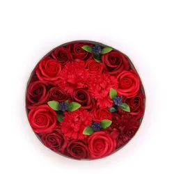 Round Box - Classic Red Roses