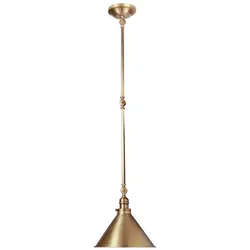 Hängeleuchte Deckenlampe Hängelampe Stahl Messing D 29,7 cm Esszimmerleuchte